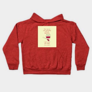 The Rule is Never Jam Today, a Sweet Lewis Carroll Conundrum Kids Hoodie